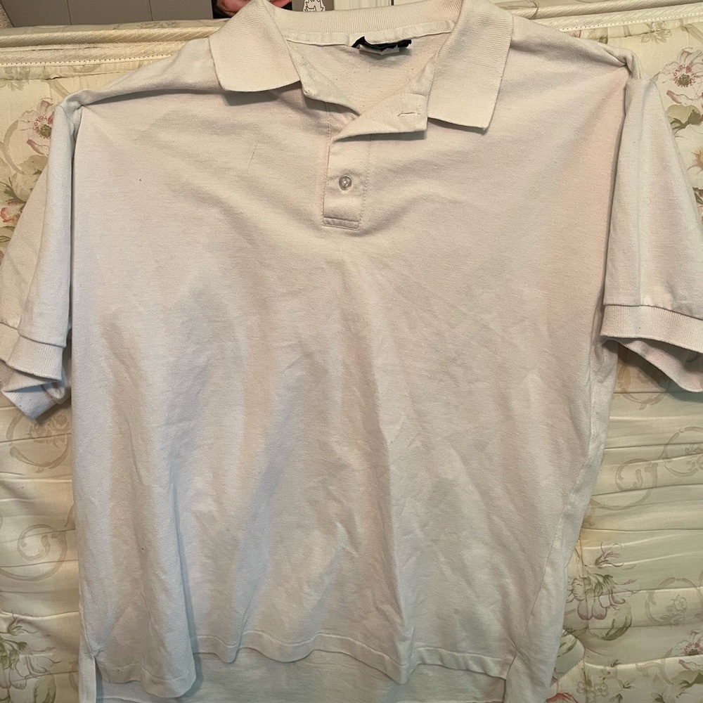 Vintage Windswept White polo tee